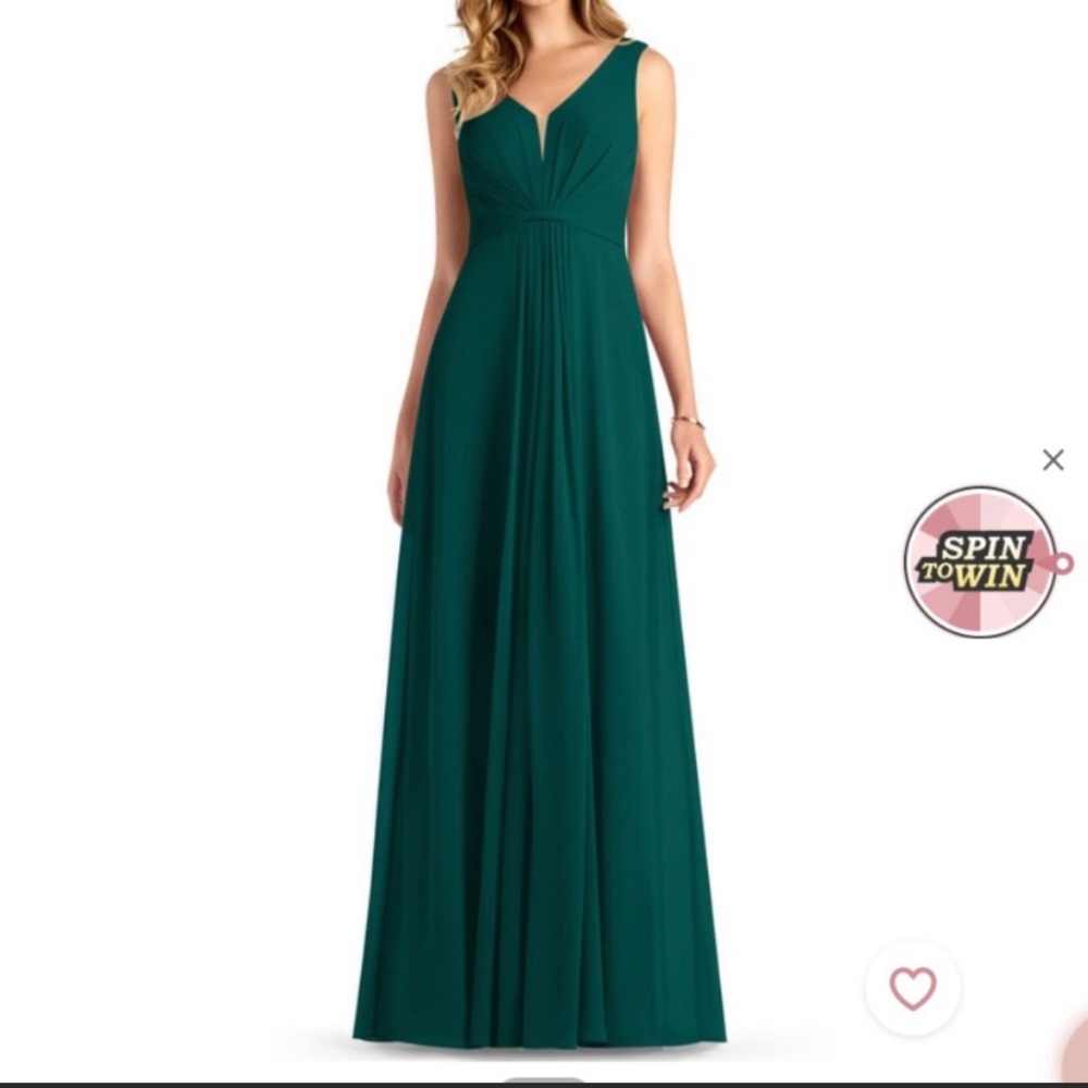 Azazie Gina Pine Size 10